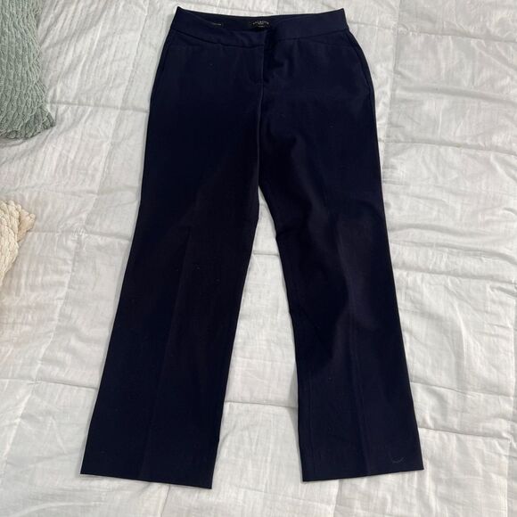 Talbots Petites Signature straight leg Women's Navy chinos with pockets- EUC- 4P - Picture 11 of 15